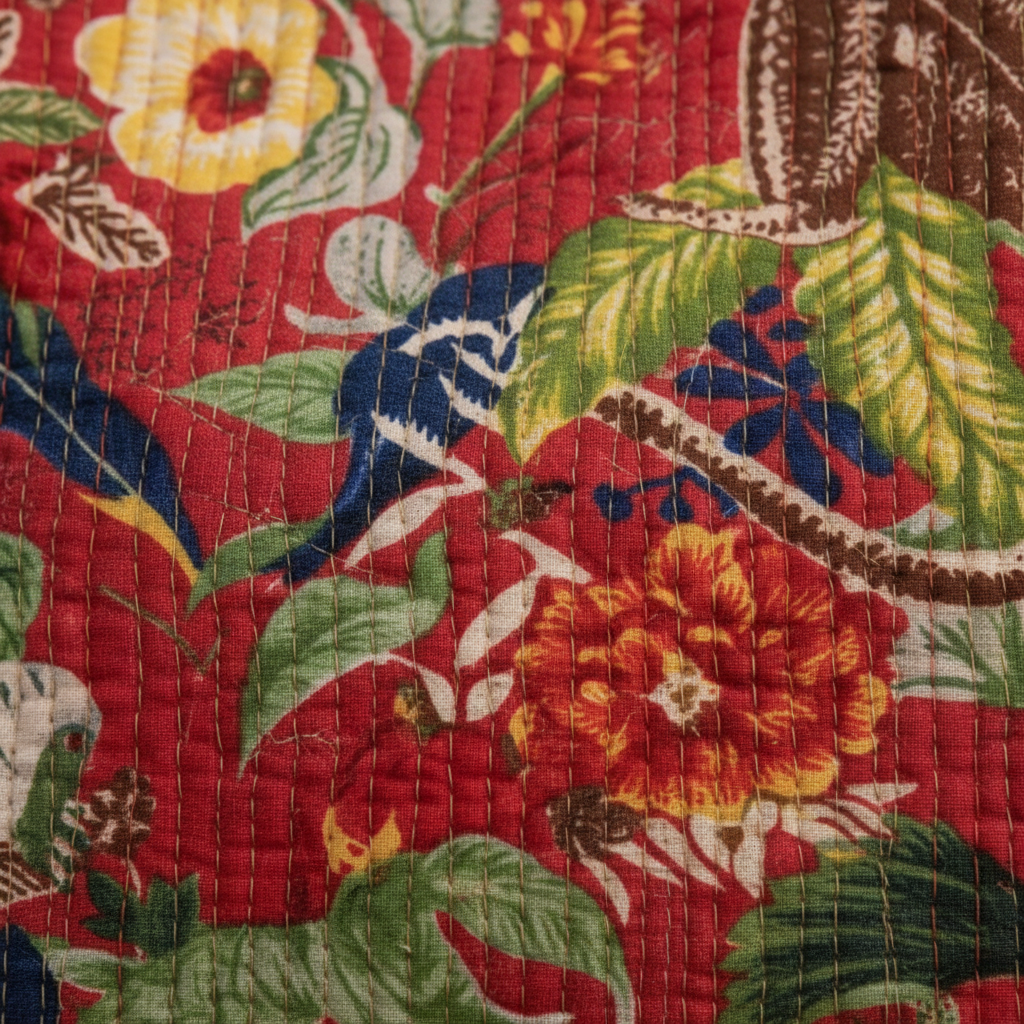 Gulbagh Quilted Tote Bag – Handcrafted Jaipuri Cotton